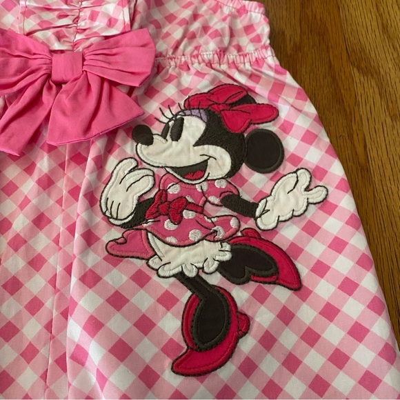 Disney Store Minnie Mouse Pink Gingham Jumpsuit - Picture 3 of 8
